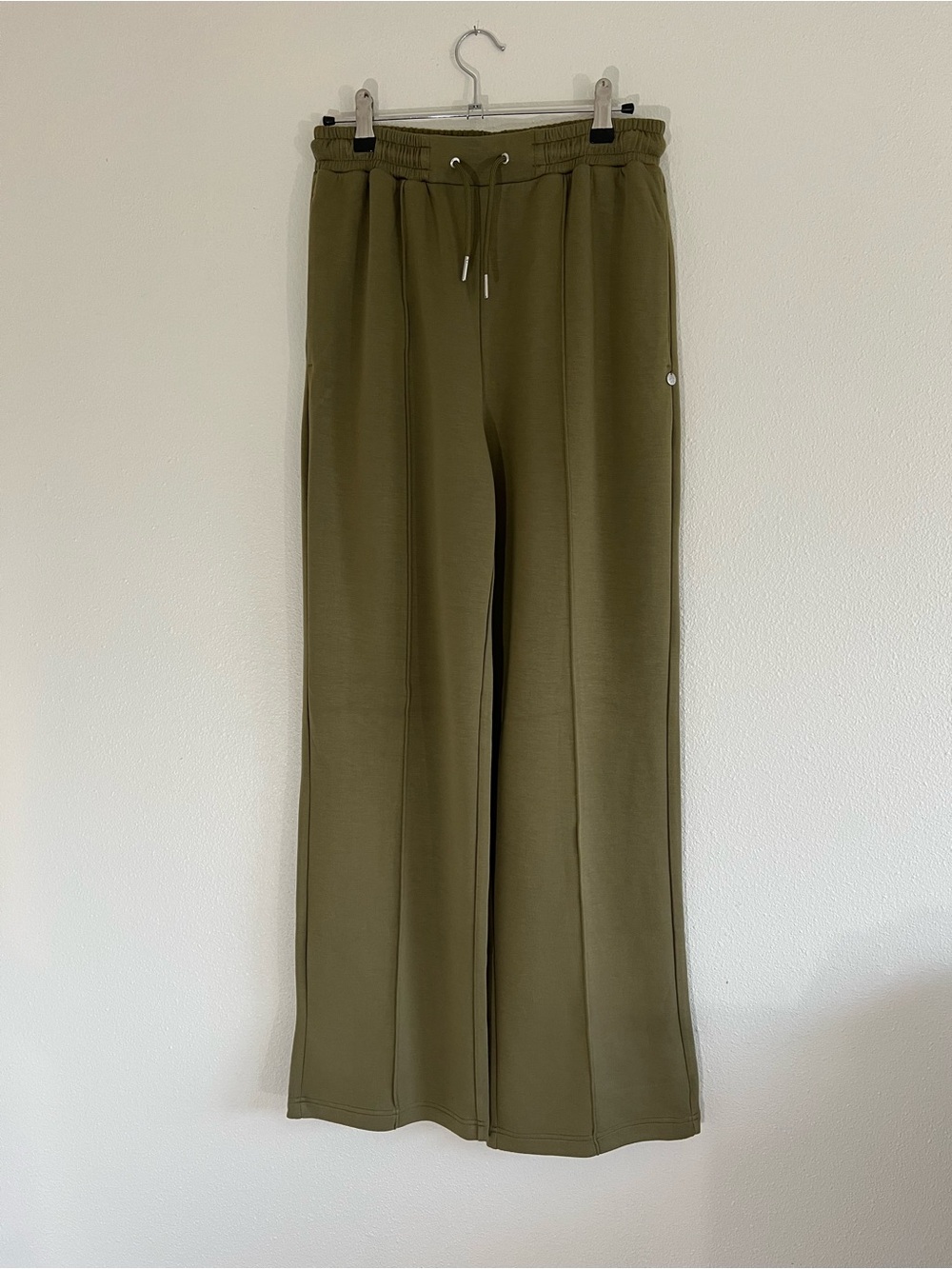 Scotch & Soda Olive Drawstring Wide-Leg Pants